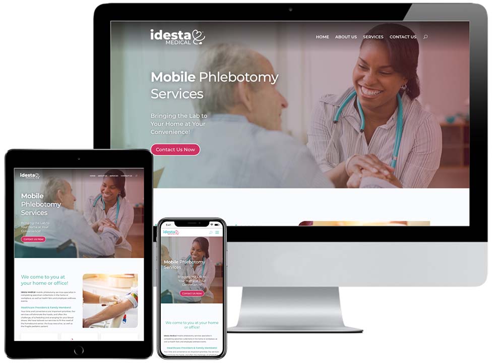 Idesta Medical - JF Designs Web Design Work Portfolio