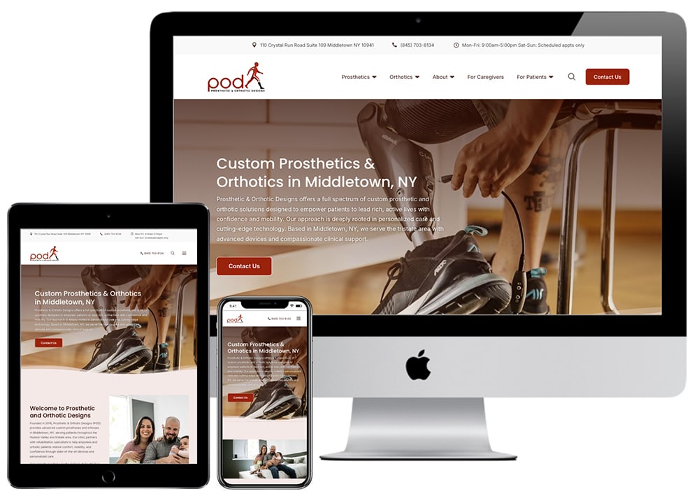 Prosthetic and Orthotic Designs website portfolio Prosthetic and Orthotic Designs website portfolio
