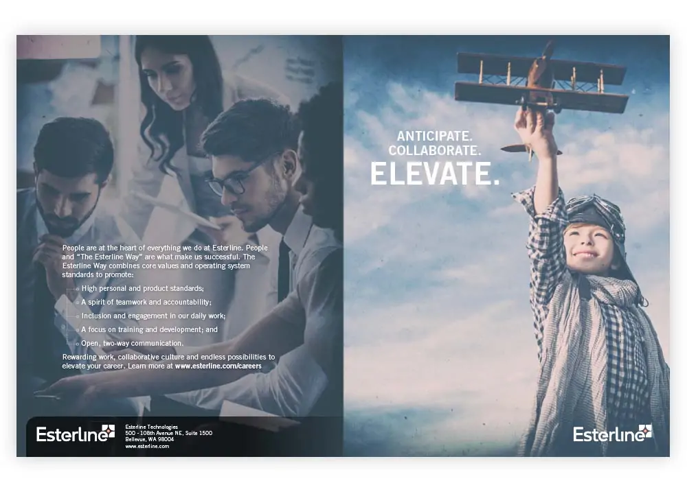 Esterline - JF Designs Print Design Work Portfolio Esterline - JF Designs Print Design Work Portfolio