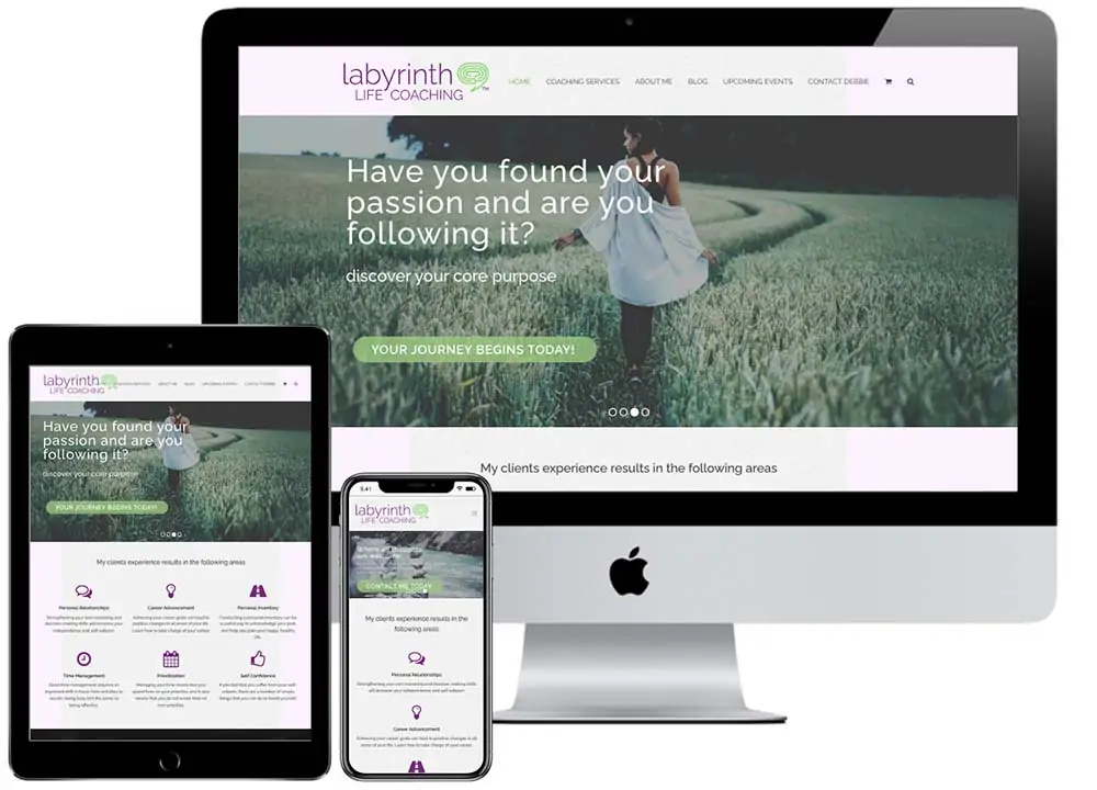 Labyrinth Life Coaching - JF Designs Web Design Portfolio Labyrinth Life Coaching - JF Designs Web Design Portfolio