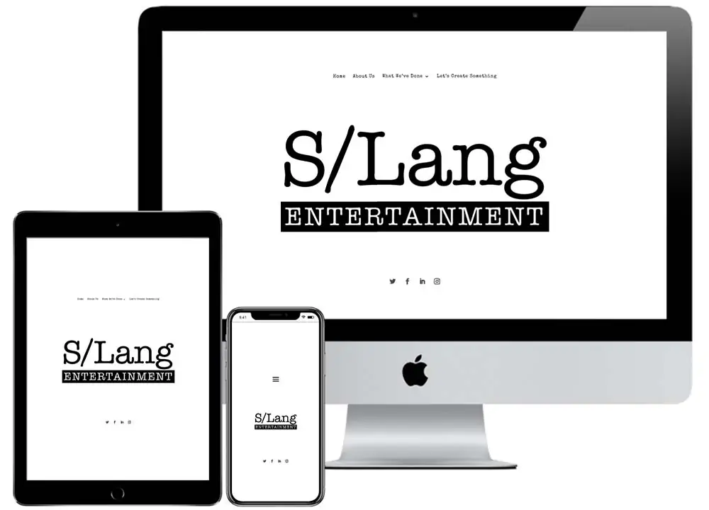 S/Lang Entertainment Website Portfolio S/Lang Entertainment Website Portfolio
