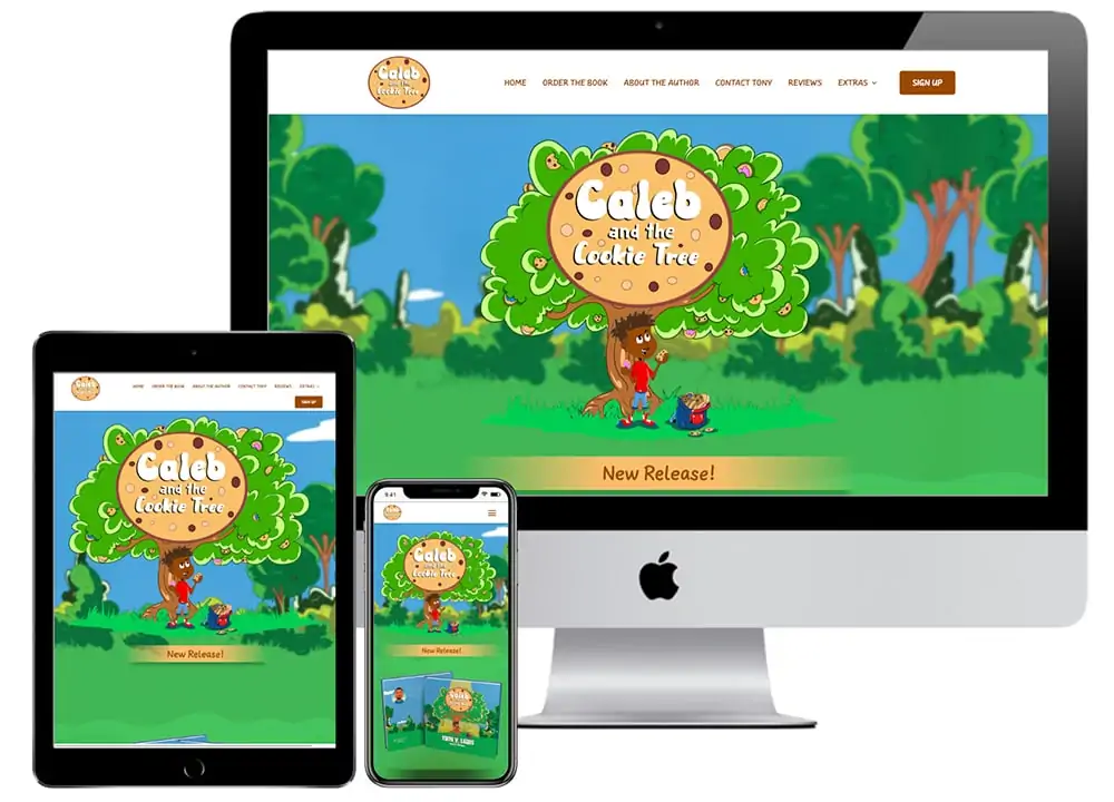 Caleb and the Cookie Tree Website Portfolio